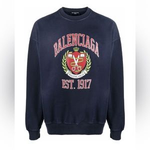 Balenciaga College Crewneck Sweatshirt
